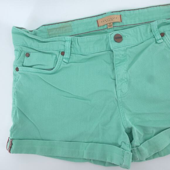 Sanctuary Coastal Rolled Cuffed Mid Rise Teal Blue 32 - Picture 2 of 9